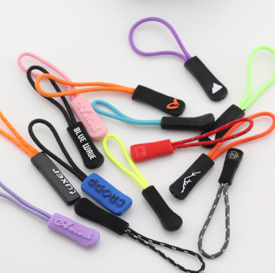 Custom logo black zipper puller for garment (2)