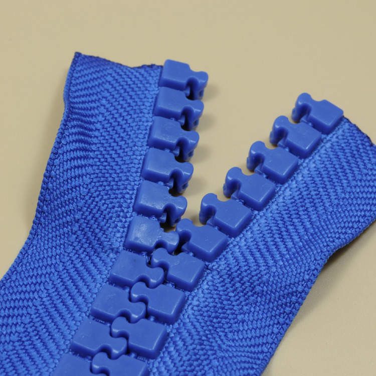 Giant teeth plastic zipper for jackets