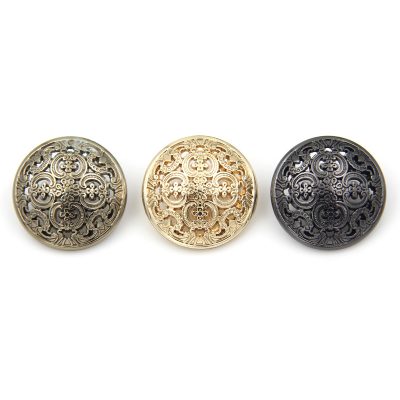 Pattern suit gold alloy men shirt button (3)