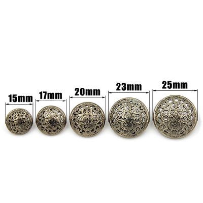 Pattern suit gold alloy men shirt button (6)