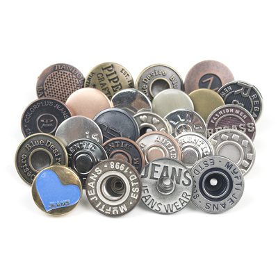 Plated custom metal logo shank button (3)