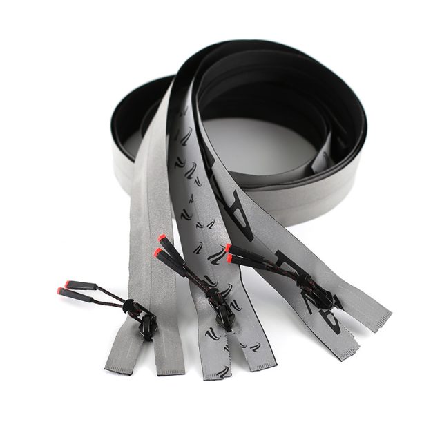 Reflective printing waterproof zipper in stock (3)