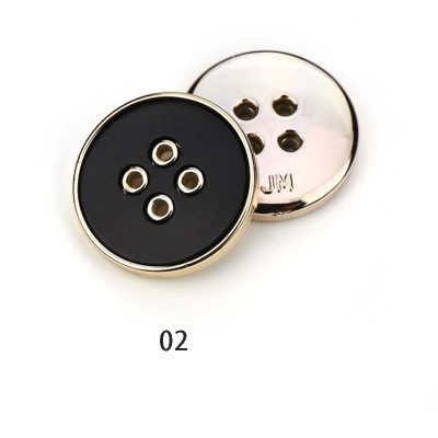 Resin combination four holes black button (4)