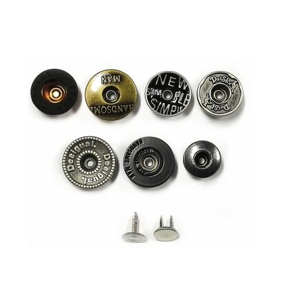 Special shape skull screw jeans metal button (1)