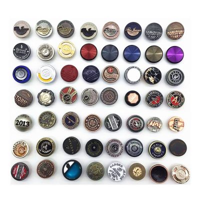 Special shape skull screw jeans metal button (5)