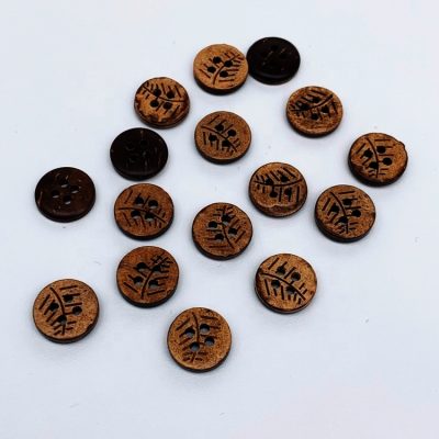 Wholesales garment accessories fashion wood buttons (4)